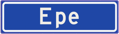 Het plaatsnaambord Epe
